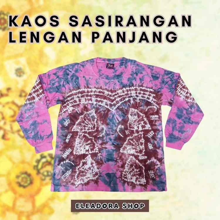 Kaos Sasirangan Lengan Panjang "GAGGI" - Khas Banjarmasin