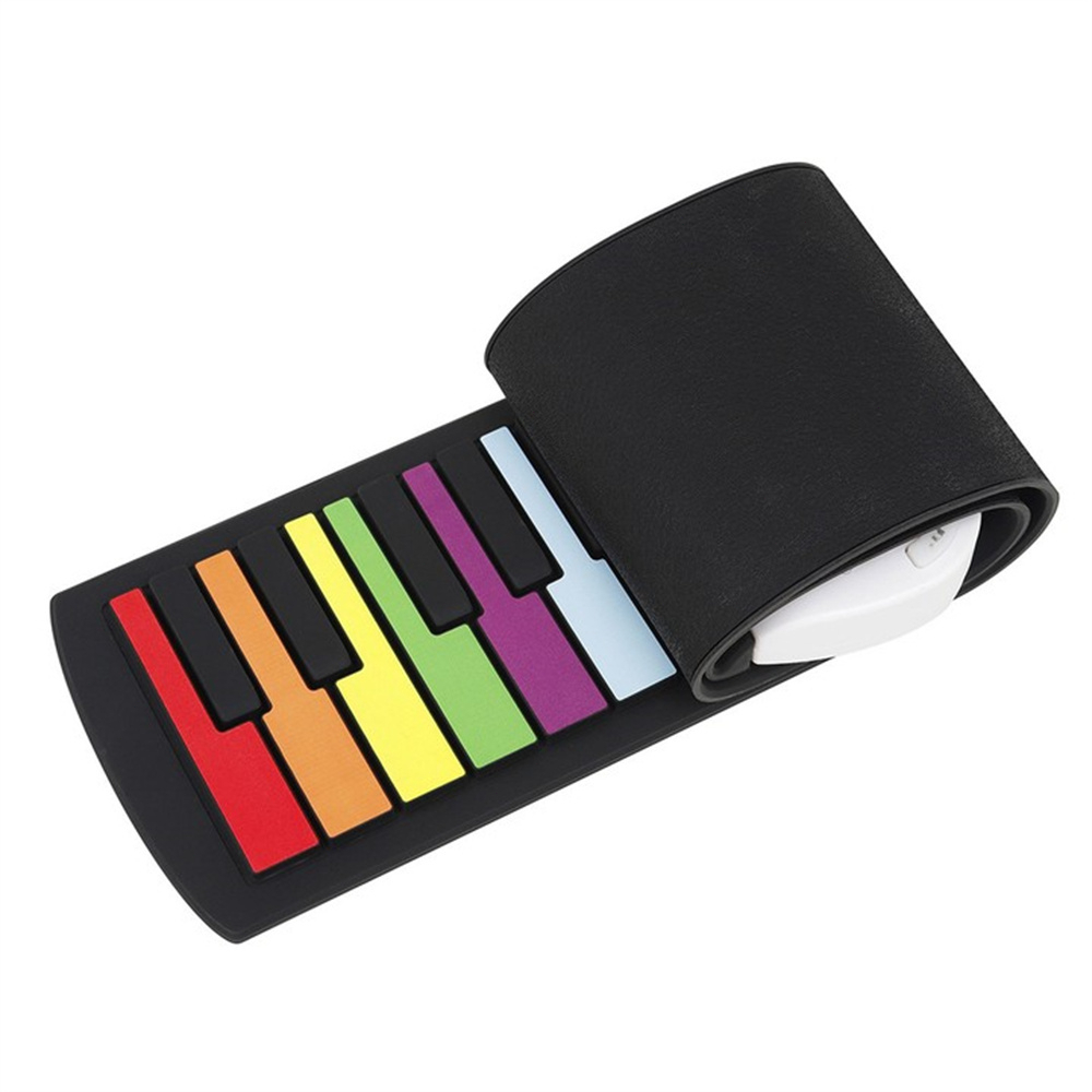 Rixton 49 Key Rainbow Hand Roll Piano Portable Foldable Multi-function USB Electronic Piano Pemula Berlatih Bermain Piano Elektronik