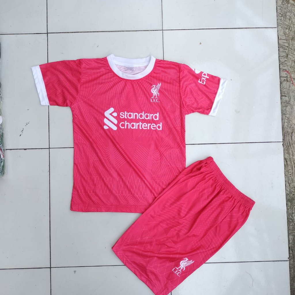 jersey baju bola liverpool setelan jersey liverpool/baju bola anak liverpoll