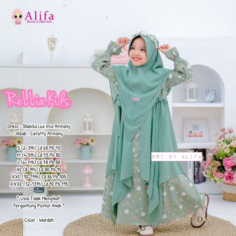 gamis relia by Alifa/gamis anak modis