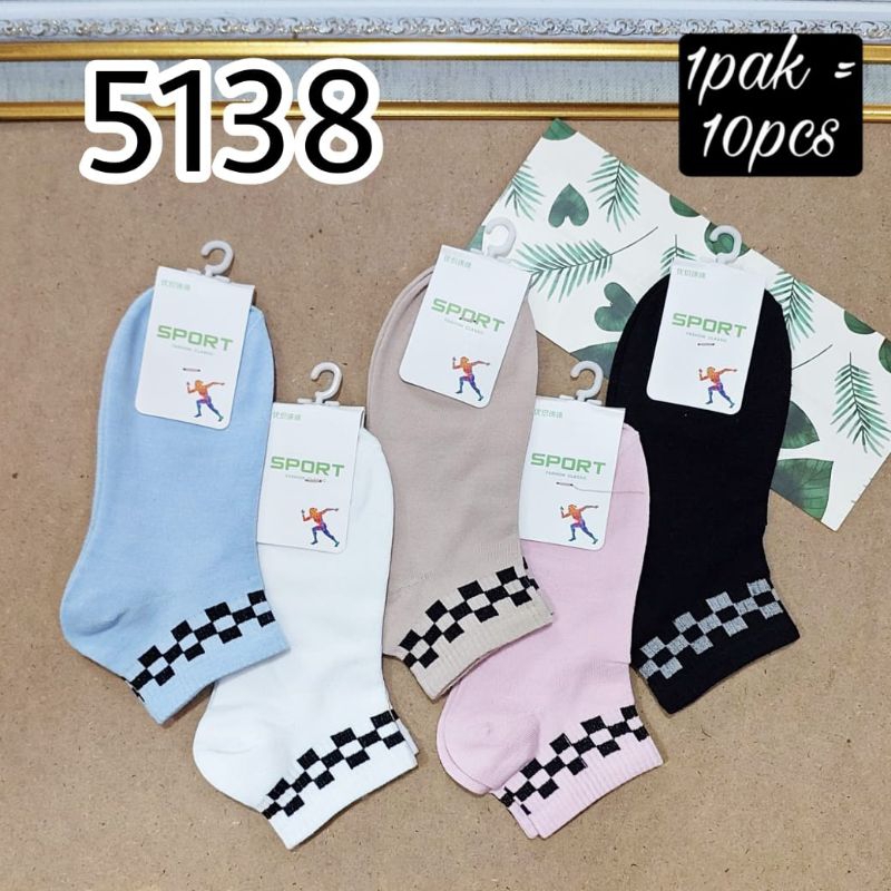 kaos kaki katun wanita korea style 5138