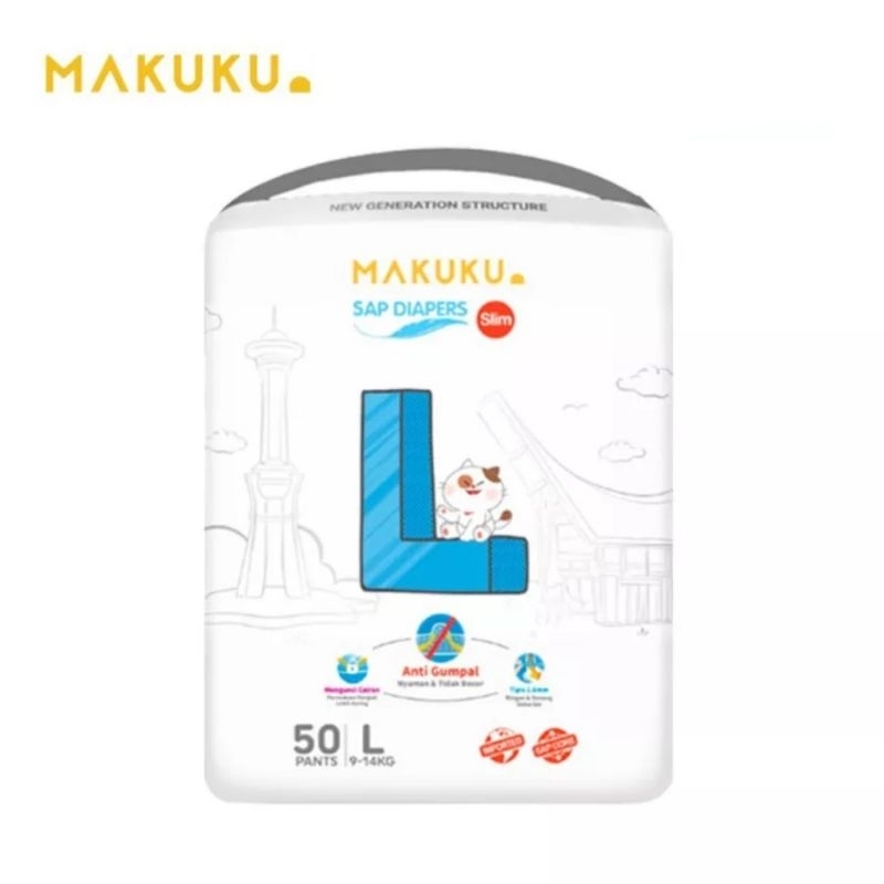 MAKUKU SAP Diapers Slim Pants/Celana/Pempers Makuku