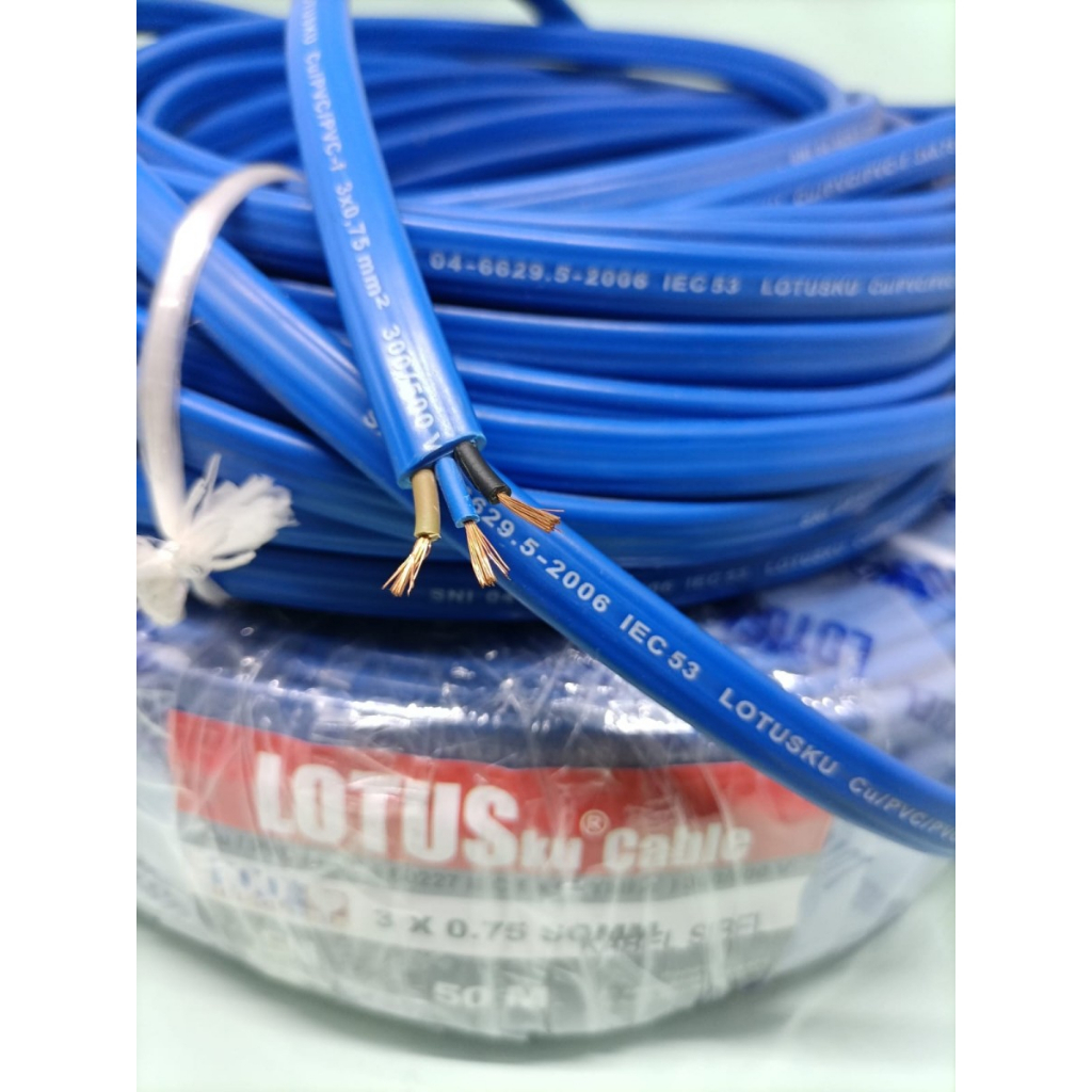 Kabel Pompa Submersible Sibel LOTUSku HYO 3x0,75 3x0.75 50 meter (50M)