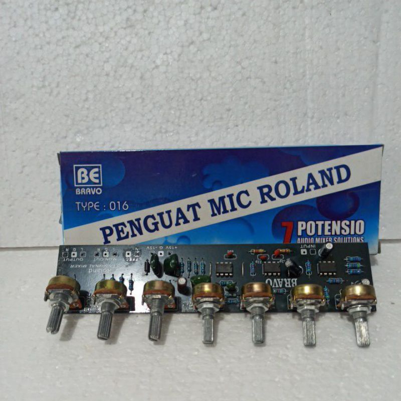 KIT MIXER PENGUAT MIC ROLAND 7POTENSIO