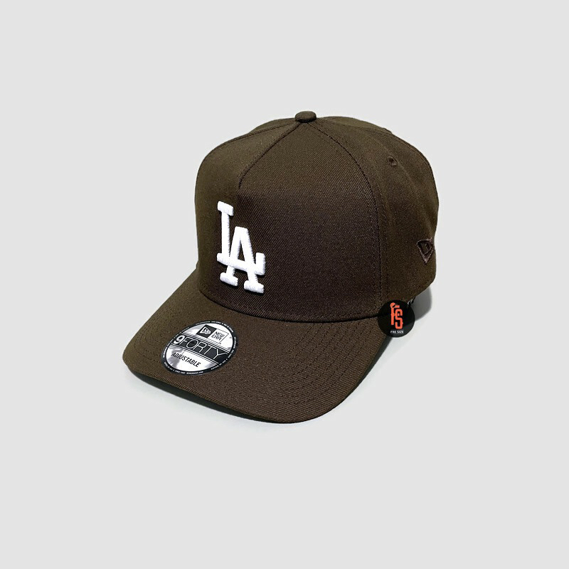 TOPI NEW ERA ORIGINAL A FRAME 60TH ANNIV LOS ANGELES DODGERS WALNUT