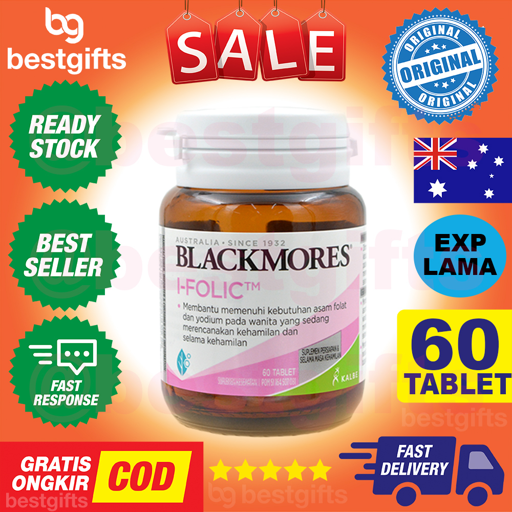 BLACKMORES I-FOLIC I FOLIC IFOLIC SUPLEMEN VITAMIN PREGNANCY PROGRAM IBU HAMIL - 60 TABLET