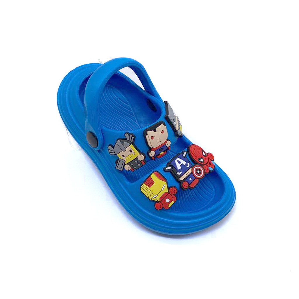 Sandal Selop Tali Anak Laki-Laki Bahan Karet Stiker Lucu Model Terbaru UK.20-35