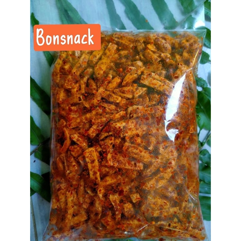 Basreng Stik premium 500 gr Pedas Daun jeruk