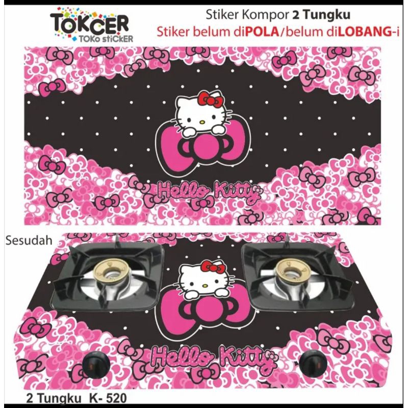 stiker kompor / sticker kompor 2 tungku / wallpper kompor 2 tungku