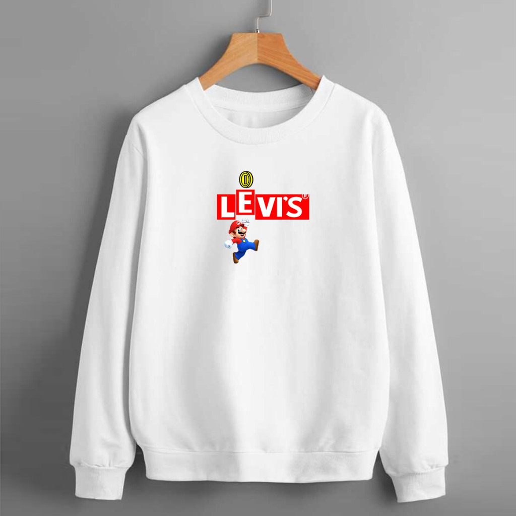 LEVIS Super Mario Crewneck Sweater Pria