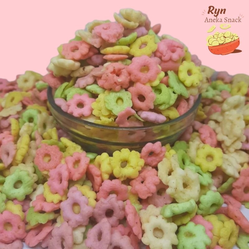 

Snack Makanan Ringan Pilus Sakura Warna Warni Snack Sakura