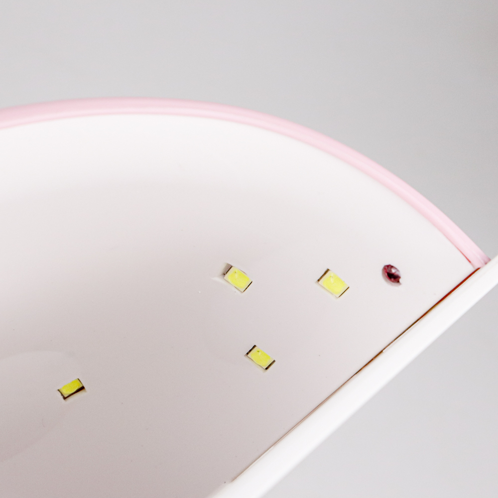 Biutte.co Pengering Kutek Kuku UV LED Nail Dryer 36W 54W - Mini-1 - Pink Putih