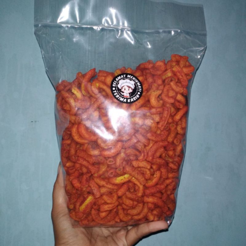 

500 gram MAKARONI BANTAT RENYAH, PEDAS DAUN JERUK