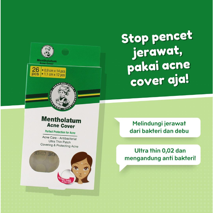 [BPOM] Acnes Mentholatum Acne Cover 26 Pcs / Penutup Jerawat / Acne Patch / Stiker Jerawat / MY MOM