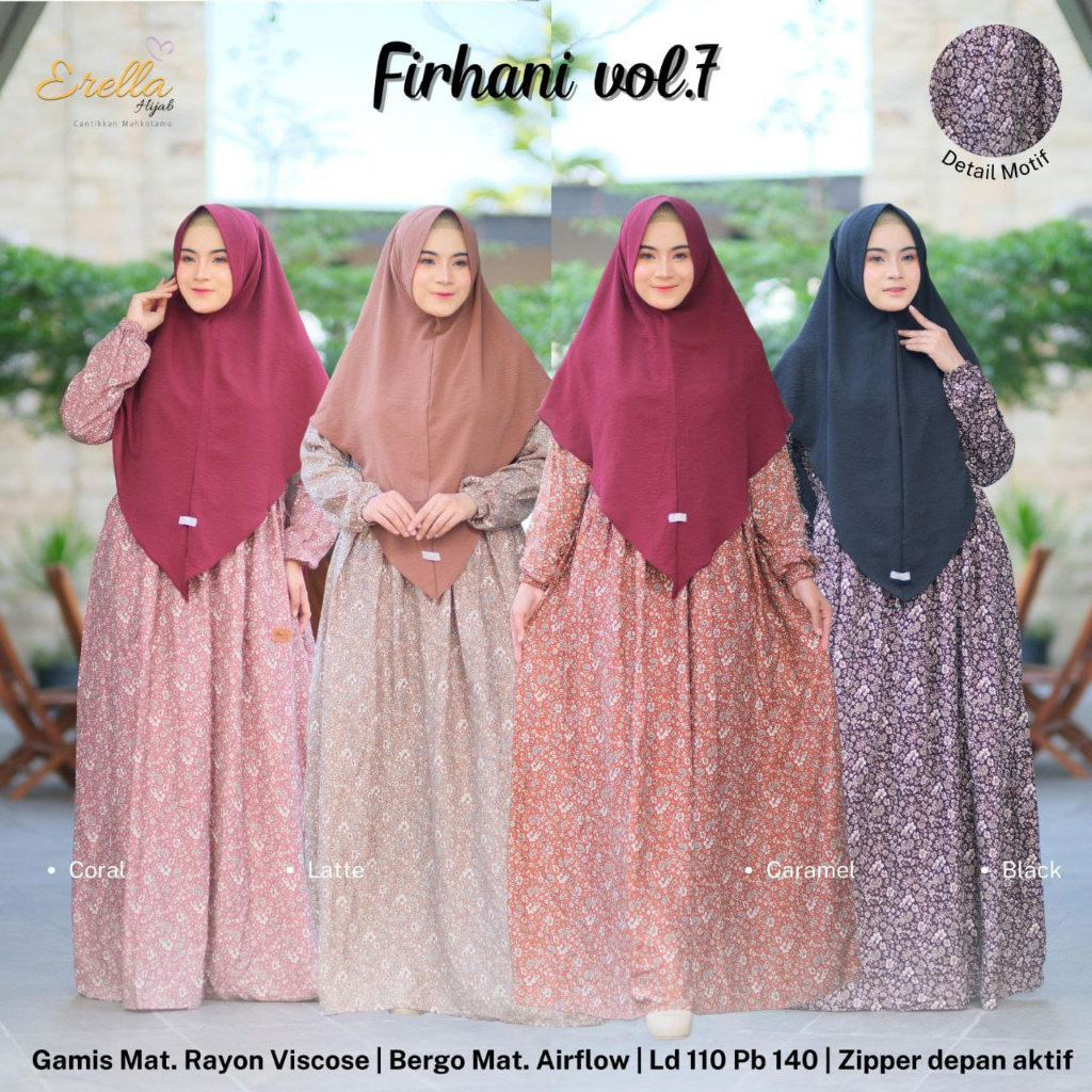 Firhani Set Gamis Vol. 7 by Erella Hijab