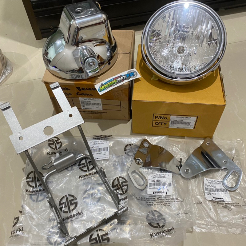 lampu depan ninja ss set original paket lampu depan ninja ss original baru