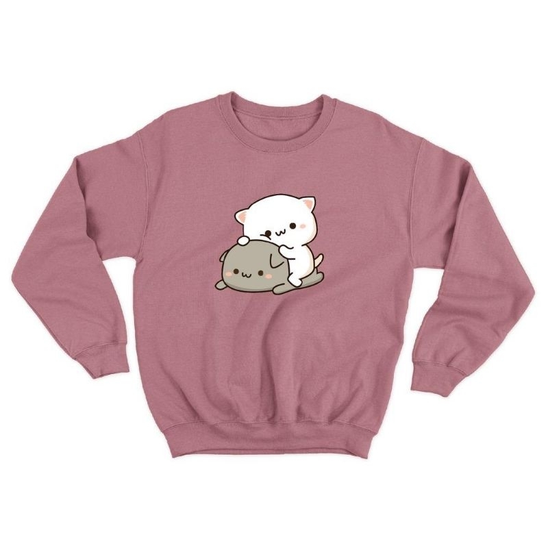 Sweater crewneck basic (cat cute)