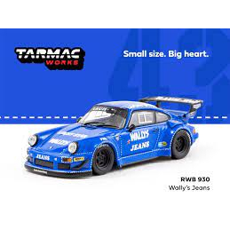 TARMAC WORKS 1/43 RWB 930 WALLY JEANS BLUE