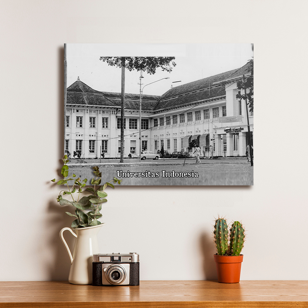 Poster Photo Jadul Jaman Dulu Jakarta Tempo Doeloe UI Universitas Indonesia - Dekorasi Hiasan Dindin