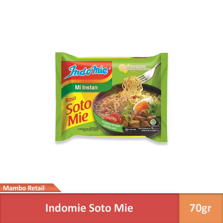 

Indomie Mie Instant Soto Mie 70gr