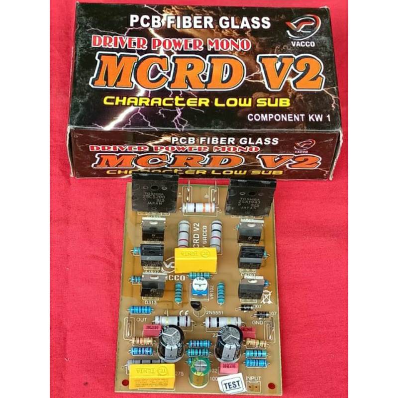 Kit Driver MCRD V2 PCB FIBER Mono VACCO