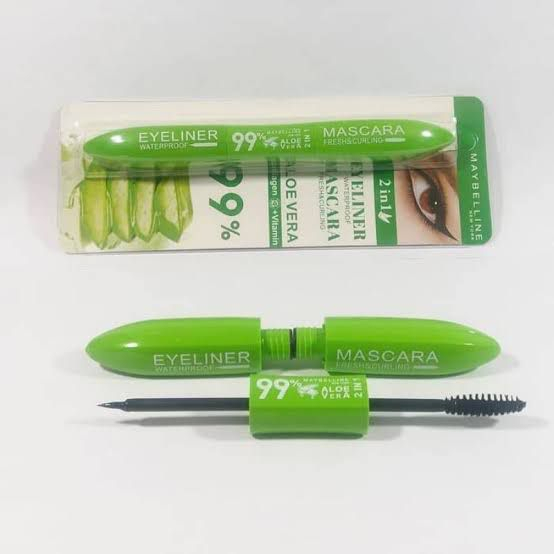 MASKARA + EYELINER MAYBELLINE 2in1 ALOEVERA / Mascara + Eyeliner