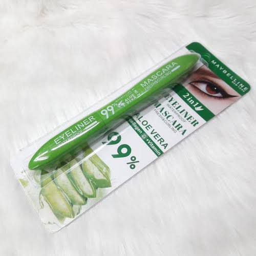 MASKARA + EYELINER MAYBELLINE 2in1 ALOEVERA / Mascara + Eyeliner