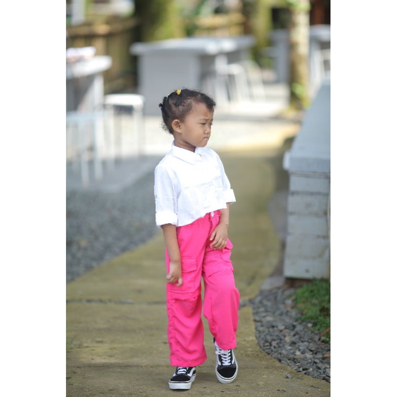 Cargo Flo by keenanthi / Celana Cargo Anak / Celana Sobek Anak/ Celana Joger anak