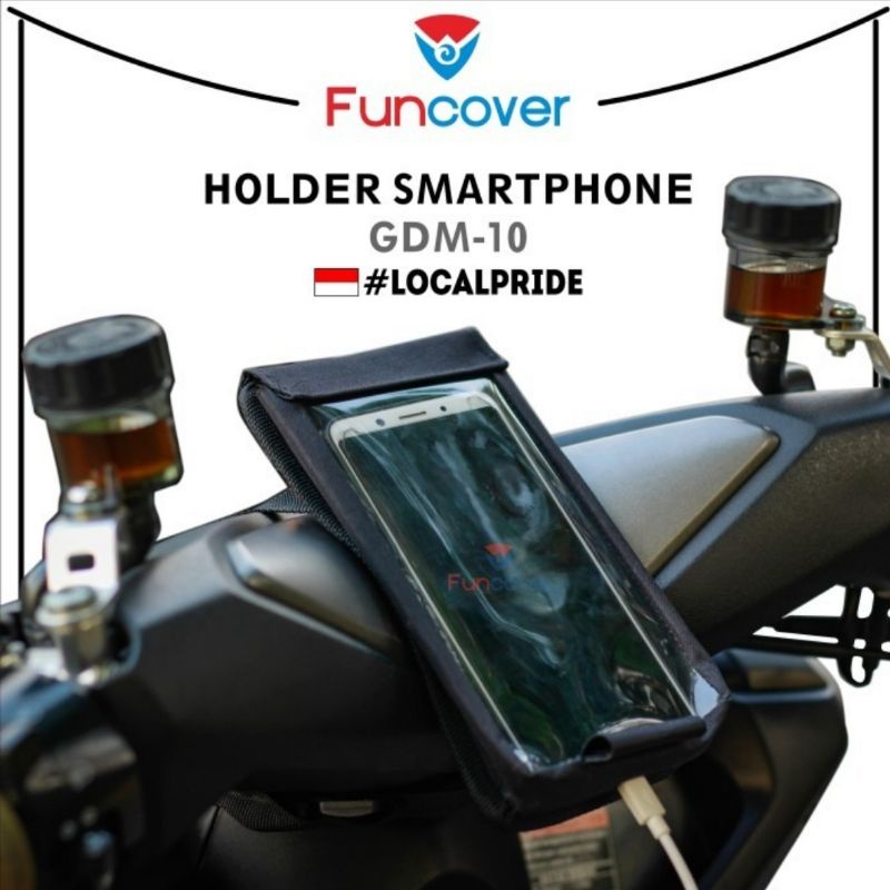 TAS STAND HOLDER HP STANG SEPEDA MOTOR GOJEK GRAB OJEK
