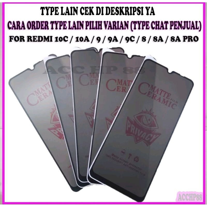 TG temper glas privacy Anti spy ceramic lentur Anti pecah for Oppo A16