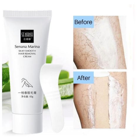 ❣️ELEVEN❣️SENANA HAIR REMOVAL CREAM PENGHILANG BULU PERONTOK BULU DEPILATORY CREAM SENANA MARINA HAI