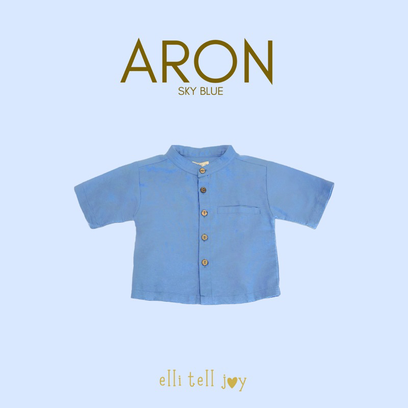 ELLITELLJOY - ARON BASIC SHIRT - Kemeja Anak Laki-Laki Kerah Usia 1-6 Tahun