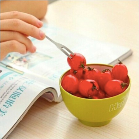 Garpu Kecil Stainless Tebal Tusukan Buah Mini Sendok Garpu Set Stainless Korea Souvenir