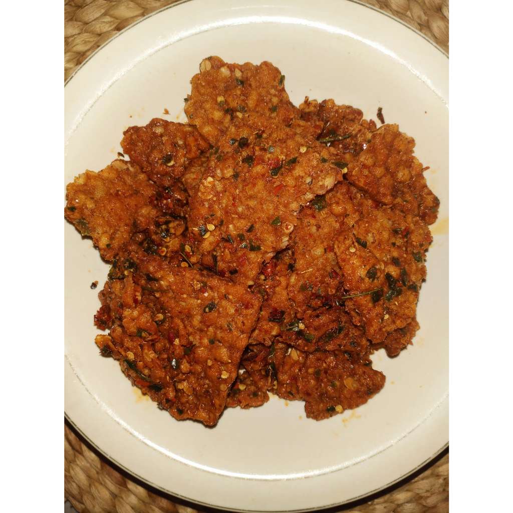 

500 GRAM KERIPIK TEMPE PEDAS | KRIPIK TEMPE KRISPI PEDAS DAUN JERUK