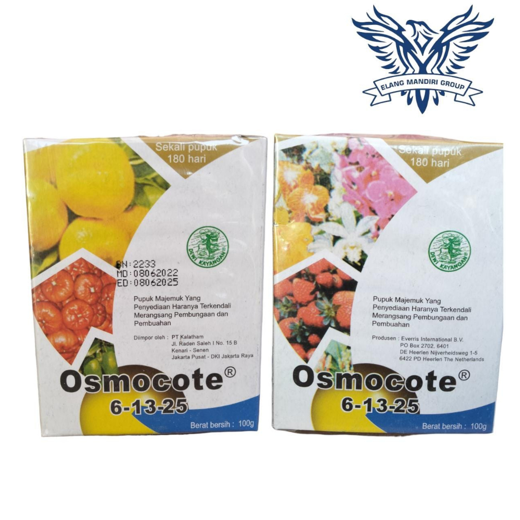 Pupuk OSMOCOTE 6 13 25 100gr Dekastar Bunga Buah Kemasan Pabrik Kalatham