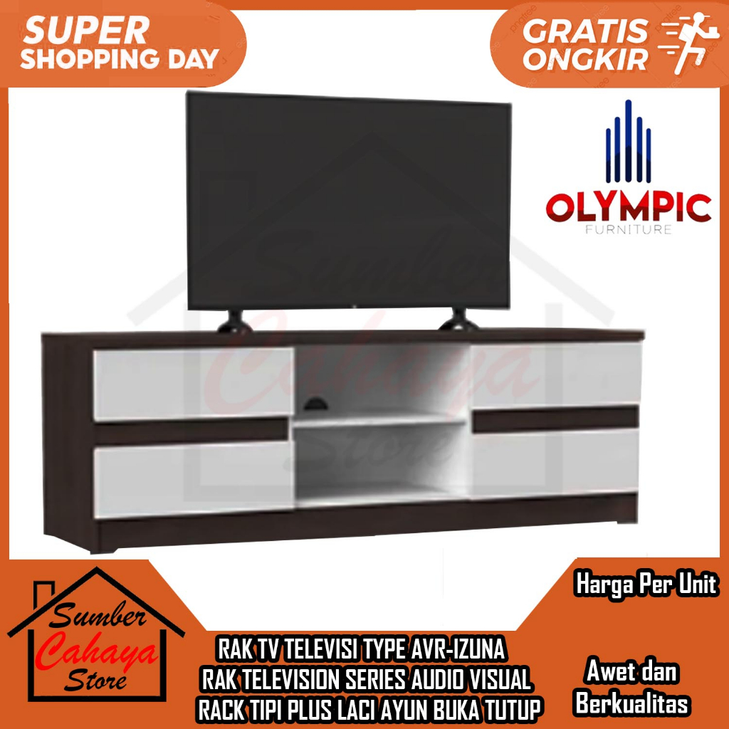 [Kargo] RAK TV TELEVISI TYPE AVR-IZUNA RAK TELEVISION SERIES AUDIO VISUAL RACK TIPI PLUS LACI AYUN B