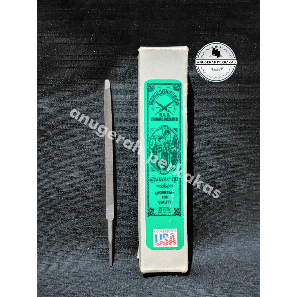 NICHOLSON Kikir Segitiga 4 inch Kikir Gergaji Slim Taper Slim Files