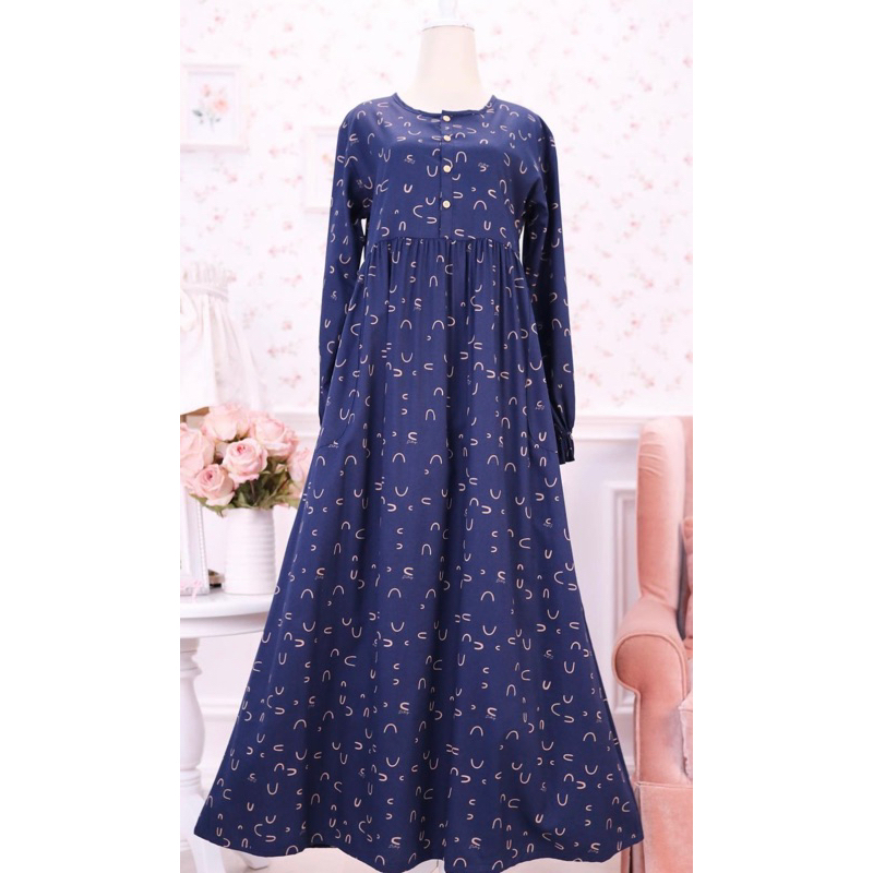 Halen Navy Nightgown by DITSY