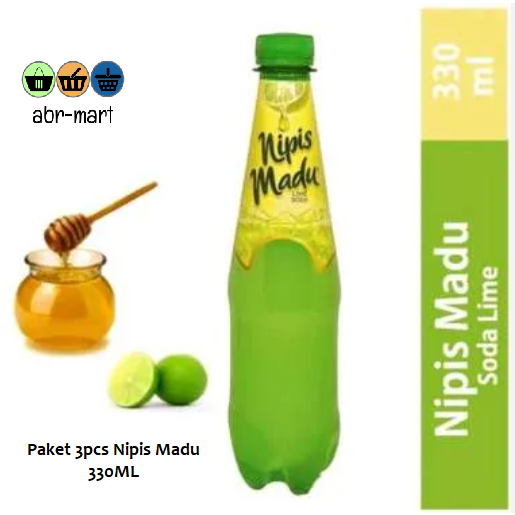 

[ PAKET 3 PCS ] NIPIS MADU LIME SODA 330 ML**