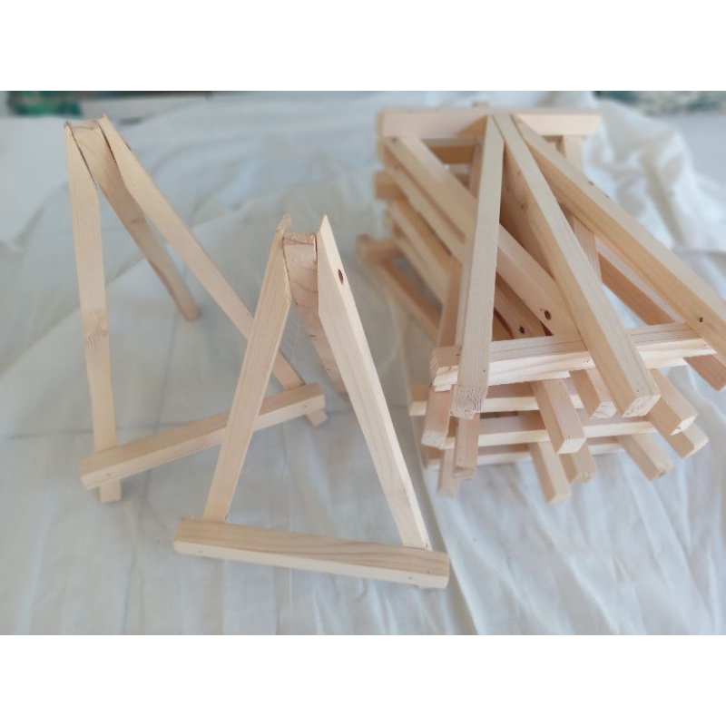 

Wooden Easel / Stand Lukis kayu Pinus Ukuran T30×L20cm