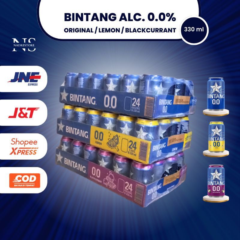 

1 DUS BINTANG ALC. 0.0% ISI 24 PCS @330 ML