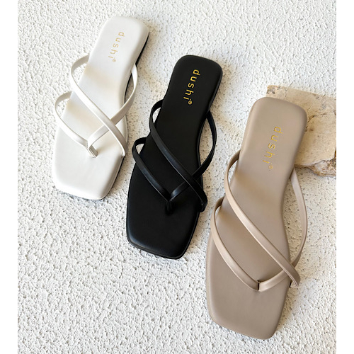 DUSHI Dion Flat - Sandal tali teplek flat wanita