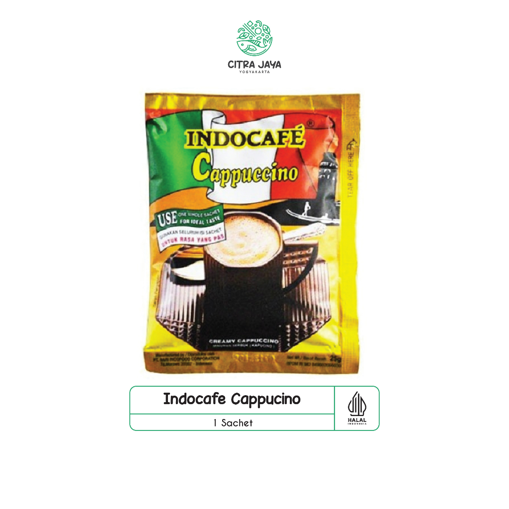 

Indocafe Cappuccino Sachet 25g - Citra Jaya Yogyakarta