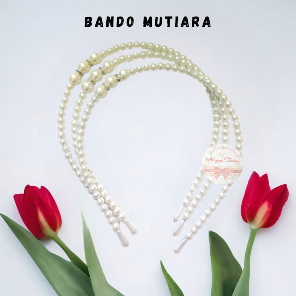 Bando Mutiara Korea Pearl Headband