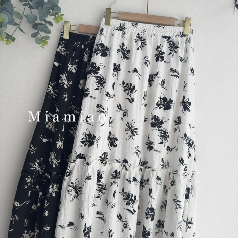 ROK RUMBAI BUNGA/ROK WANITA FASHION FIT TO XL