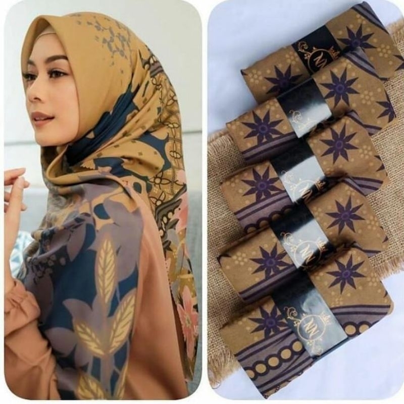 Hijab Voal Premium Motif Model Terbaru kerudung Segiempat lasercut ms 100
