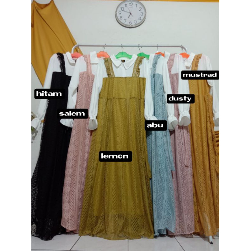 gamis Camila dress cringkel mix burkat