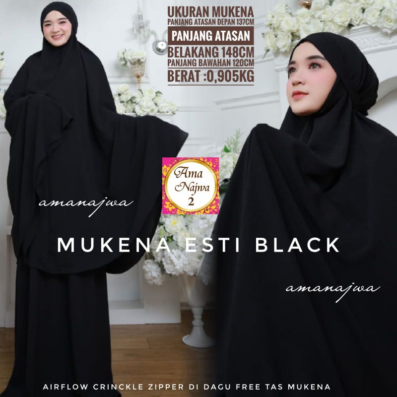 MUKENA HESTI BLACK