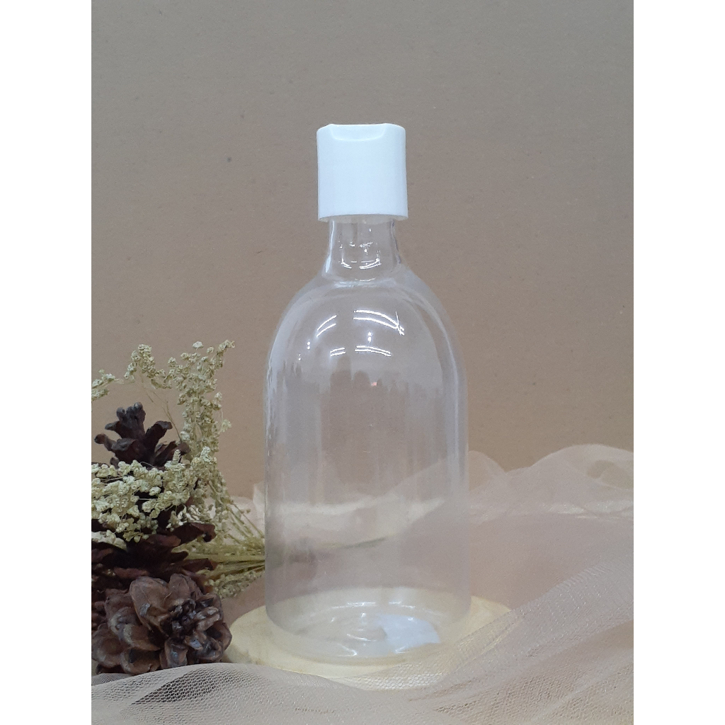 Botol Plastik PET 300ml Scarlet Bening Tutup Presstop