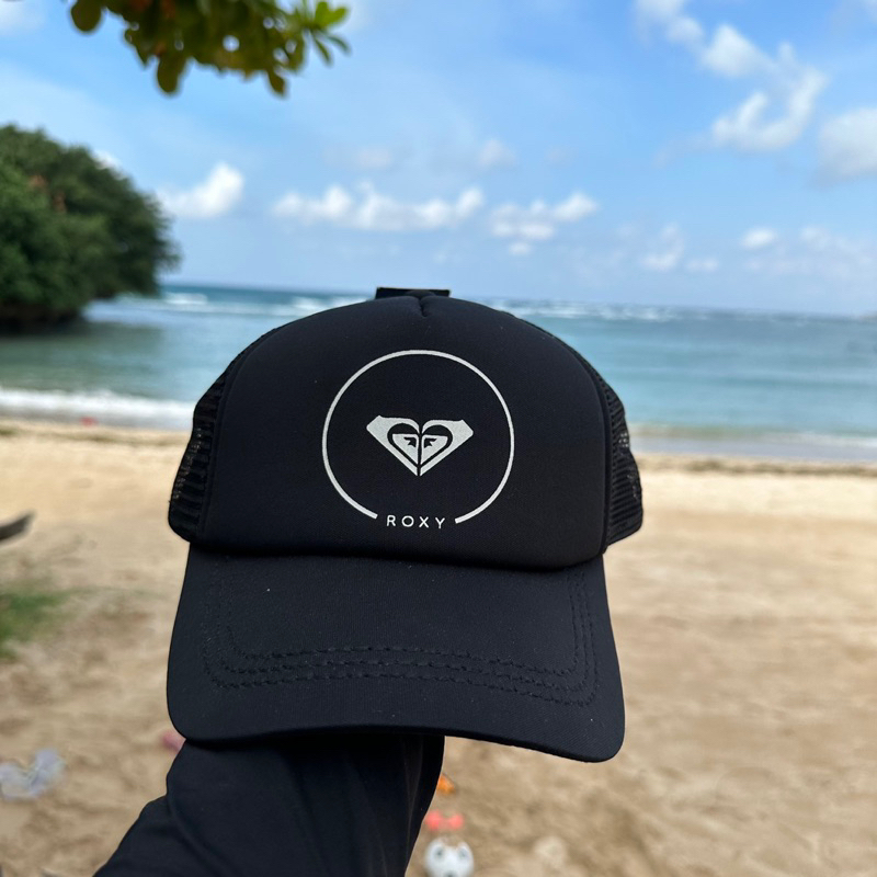 ROXY topi trucker hitam ANTHRACITE NEW ORIGINAL 100%